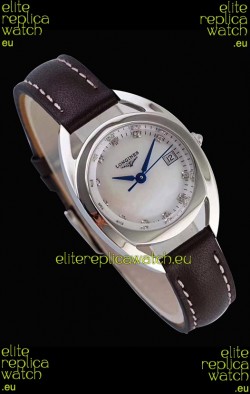 Longines Primaluna Ladies Pearl Dial Swiss Quartz Replica Watch