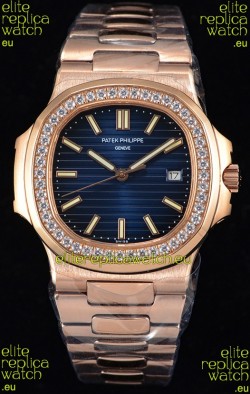 Patek Philippe Nautilus 5711/1R 1:1 Mirror Watch - Rounded Diamonds Bezel