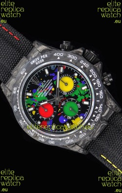 Rolex Daytona DiW Forged Cabon Casing 1:1 Mirror Replica Multicolored Dial