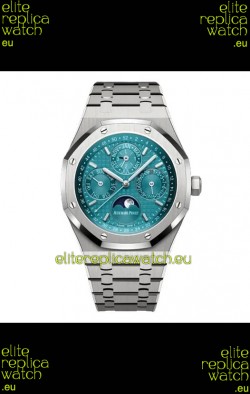 Audemars Piguet Royal Oak Perpetual Calendar Swiss Replica 904L Steel - Tiffany Blue Dial