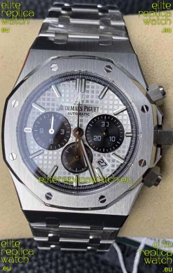 Audemars Piguet Royal Oak Chronograph White Dial Steel Strap Swiss Replica Watch