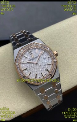 Audemars Piguet Royal Oak 33MM Two Tone Casing White Dial 1:1 Mirror Replica Watch