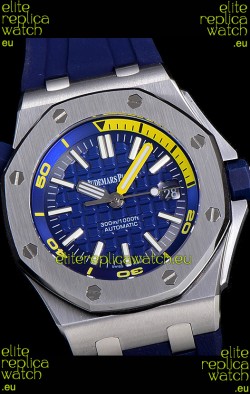 Audemars Piguet Royal Oak Diver Swiss Replica Watch Blue Dial 1:1 Quality 3120 Movement 904L Steel 