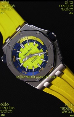Audemars Piguet Royal Oak Offshore Diver Japanese Automatic Replica Watch in Yellow