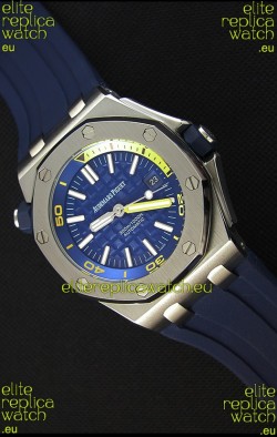 Audemars Piguet Royal Oak Offshore Diver Japanese Automatic Replica Watch in Dark Blue