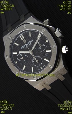 Audemars Piguet Royal Oak Chronograph Black Dial Rubber Strap Swiss Replica Watch 