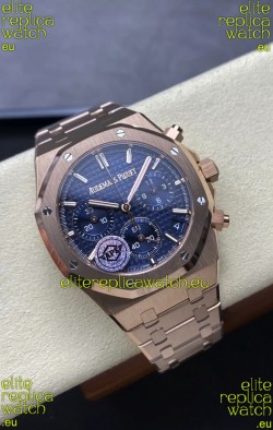 Audemars Piguet Royal Oak Super Clone - Blue Dial Rose Gold Casing 41MM