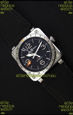 Bell & Ross BR03-93 GMT Steel Swiss Replica Watch 1:1 Edition 42MM