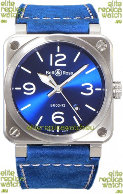 Bell and Ross BR03-A Blue Dial 904L Steel Swiss Replica Watch 