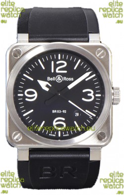 Bell and Ross BR03-92 Black Dial 904L Steel Swiss Replica Watch 