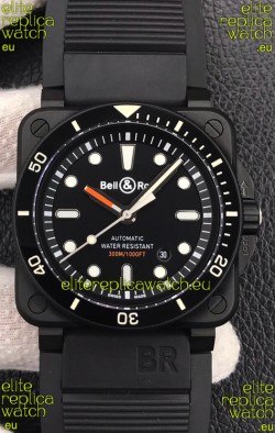 Bell & Ross BR03-92 Diver DLC Coated Black Dial Swiss Replica Watch 1:1 Mirror Replica