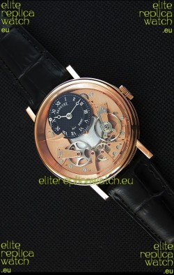 Breguet Tradition 7057BR/R9/9W6 Pink Gold Dual Tourbillon Swiss Replica Watch 