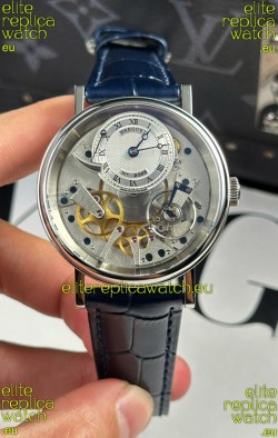 Breguet Tradition 7057BR/R9/9W6 Steel Casing Single Tourbillon Swiss Replica Blue Strap Watch