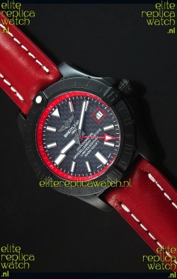 Breitling Chronometre GMT Carbon Dial Swiss Replica Watch in PVD Casing