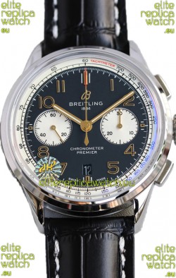 Breitling Premier B01 Chronograph 42 Edition Steel Casing Blue Dial - 1:1 Mirror Replica Watch