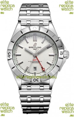 Breitling Chronomat Automatic GMT 40 White Dial 1:1 Mirror Swiss Replica Watch 