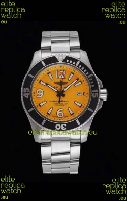Breitling Superocean Automatic 44 Steel - Yellow Dial 1:1 Mirror Replica