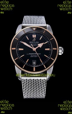 Breitling SuperOcean Heritage II 44MM Black Dial Two Tone 904L Steel 1:1 Mirror Replica
