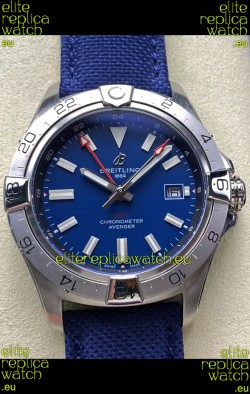 Breitling Avenger GMT Automatic 44 Swiss 1:1 Super Clone Replica Watch - Blue Dial 