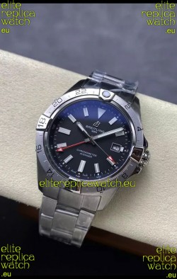 Breitling Avenger GMT Automatic 44 Swiss 1:1 Super Clone Replica Watch - Black Dial 