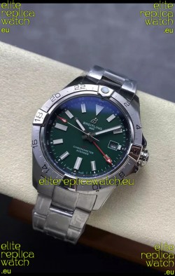 Breitling Avenger GMT Automatic 44 Swiss 1:1 Super Clone Replica Watch - Green Dial 
