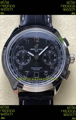 Breitling Premier B01 Chronograph 42 Edition Steel Casing Black Dial - 1:1 Mirror Replica Watch