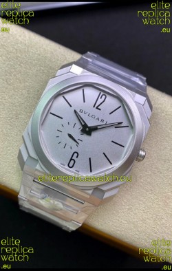 Bvlgari Octo Finissmo Edition 1:1 Mirror Replica 904L Stainless Steel Casing White Dial