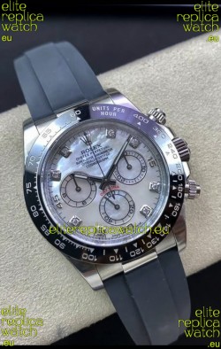 Rolex Cosmograph Daytona 116519LN Pearl Dial Cal.4130 Movement - 904L Steel Watch