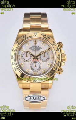 Rolex Cosmograph Daytona M116508-0007 Yellow Gold Original Cal.4130 Movement - 904L Steel Watch