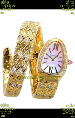 Bvlgari Serpenti Edition Yellow Gold Casing MOP Dial Watch in 1:1 Mirror Quality