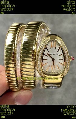 Bvlgari Serpenti Tubogas Double Spiral Rose Gold Super Clone Replica Watch