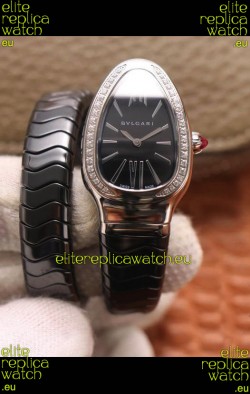 Bvlgari Serpenti Edition Black Ceramic Replica Watch in 1:1 Mirror Quality 