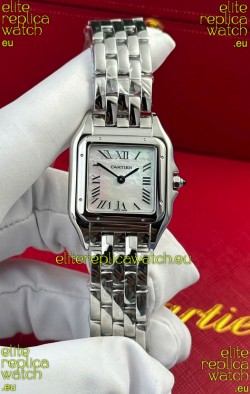 PANTHERE de Cartier Edition 27mm Pearl Dial 1:1 Mirror Swiss Watch Steel Casing