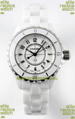 Chanel J12 Ladies White Ceramic Casing Watch 1:1 Mirror Replica Watch 