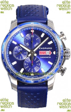 Chopard Mille Miglia GTA Chronograph Blue Dial - Steel Casing 1:1 Mirror Replica Watch 