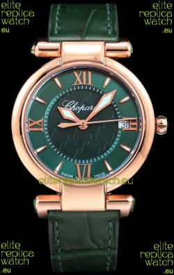 Chopard Imperiale White Dial Swiss Automatic Replica Watch in Rose Gold Case 904L Steel 