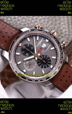 Chopard Classic Racing Chronograph 1:1 Mirror Replica Watch in Steel Casing - Grey Dial 