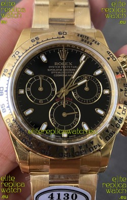 Rolex Cosmograph Daytona 116508 Yellow Gold Original Cal.4130 Movement - Improved Ultimate 904L Steel Watch