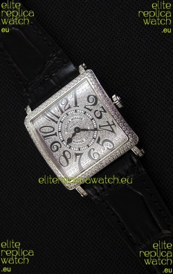 Franck Muller Master of Sqaure Ladies Quartz Replica Watch in Steel Case