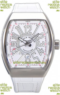 Franck Muller Vanguard Yachting V45 Stainless Steel Casing Rubber Clad Strap Swiss Replica Watch 
