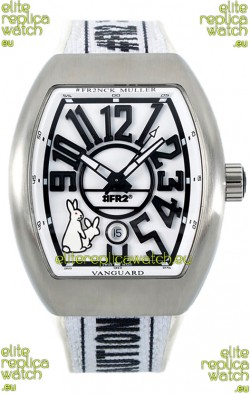 Franck Muller "Fr2nck" Vanguard Rabbit Edition Swiss Replica Watch in Steel Casing