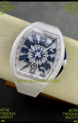 Franck Muller Vanguard Yachting White Ceramic 1:1 Mirror Swiss Replica Watch