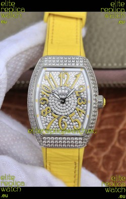 Franck Muller Vanguard Ladies 1:1 Mirror Swiss Replica Watch 32MM Wide Steel Casing