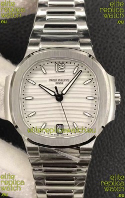 Patek Philippe Nautilus 7118/1A-010 35MM 1:1 Mirror Swiss Replica Watch in Steel Dial 