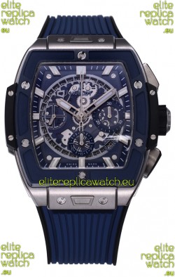 Hublot Spirit of Bang Titanium Casing Ceramic Bezel Blue Dial - 42MM Swiss Replica