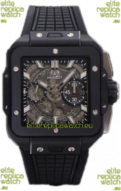 Hublot Square Bang Unico Black Ceramic Casing Chronograph Watch 1:1 Mirror Replica