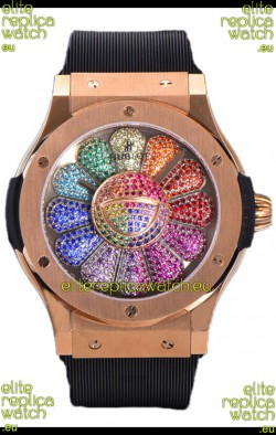 Hublot Classic Fusion Takashi Murakami Rose Gold Edition Swiss Watch 1:1 Mirror Replica