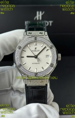 Hublot Super Clone Classic Fusion Titanium 38MM 1:1 Mirror Replica Watch White Dial