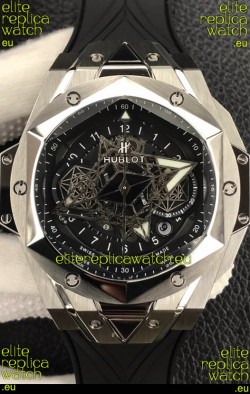 Hublot Big Bang Sang Bleu II 45MM 1:1 Mirror Replica Stainless Steel Watch