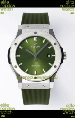 Hublot Classic Fusion Steel Green Dial 42MM Swiss Replica Watch 1:1 Mirror Quality